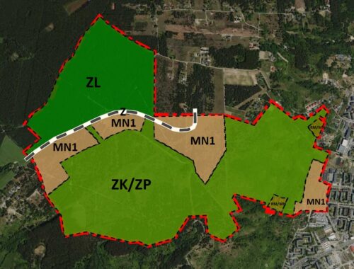 Górny Taras MPZP - mapa